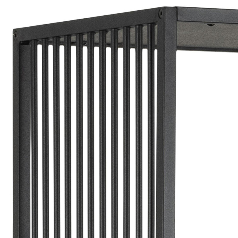 Regał loft Actona Strington 85x185cm czarny - Stylowe przechowywanie