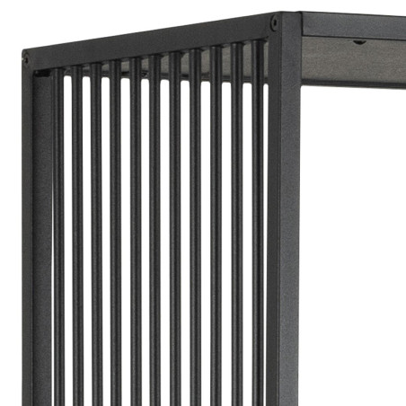 Regał loft Actona Strington 85x185cm czarny - Stylowe przechowywanie