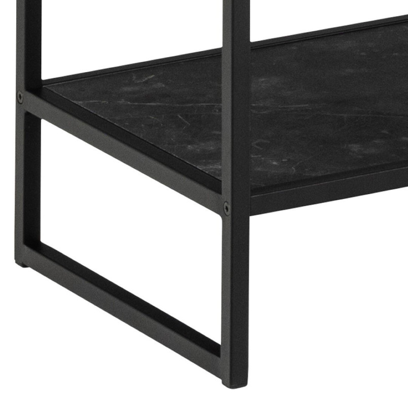 Regał loft Actona Strington 85x185cm czarny - Stylowe przechowywanie