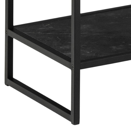 Regał loft Actona Strington 85x185cm czarny - Stylowe przechowywanie