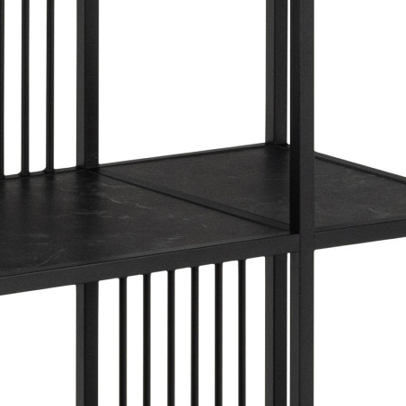 Regał loft Actona Strington 85x185cm czarny - Stylowe przechowywanie