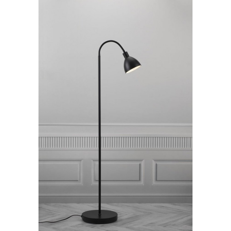Lampa podłogowa Ray czarna - Nordlux | Nowoczesne oświetlenie