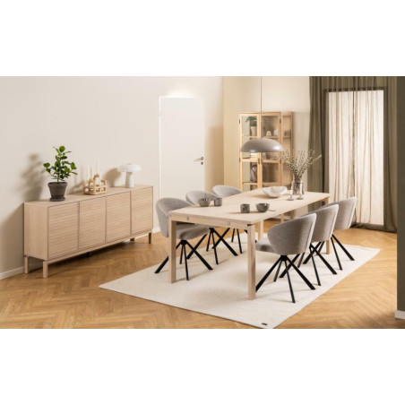 Komoda Actona Linley | Skandynawska, dąb bielony 180x80cm