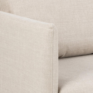 Sofa narożna Milly Actona | Beżowa, drewniane nóżki | Komfort i styl
