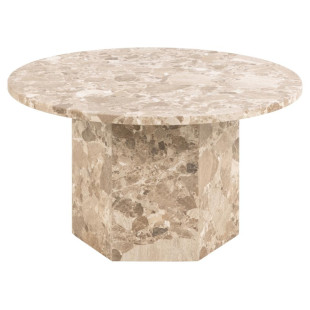 Stolik okrągły marmurowy Actona Naxos 80cm - Elegancki Design