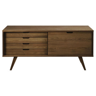 Komoda Actona A-line | 160x72cm | Dąb Dymiony - Skandynawski Design