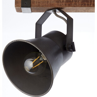 Plafon industrialny Plow II - Brilliant | Czarna stal