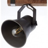 Plafon industrialny Plow II - Brilliant | Czarna stal