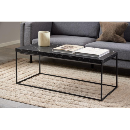 Stolik Barossa 110x55 czarny Actona | Elegancki design