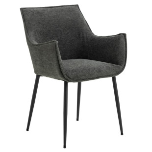 Fotel tapicerowany Bonita szary Actona | Komfortowy design