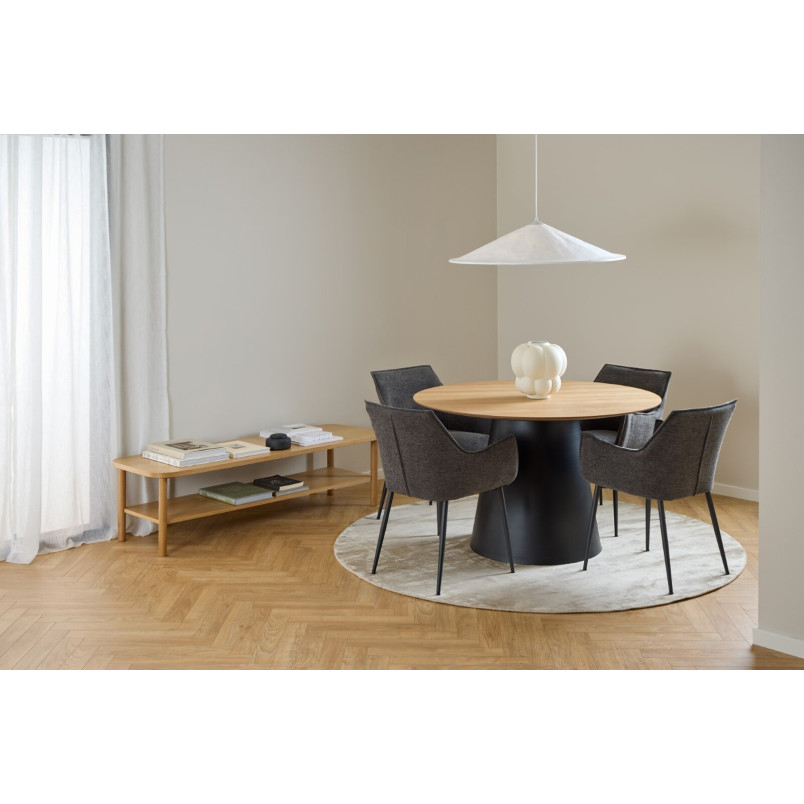 Fotel tapicerowany Bonita szary Actona | Komfortowy design