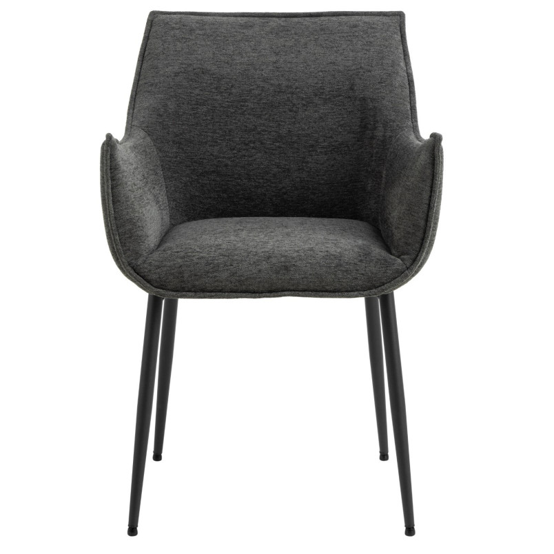Fotel tapicerowany Bonita szary Actona | Komfortowy design