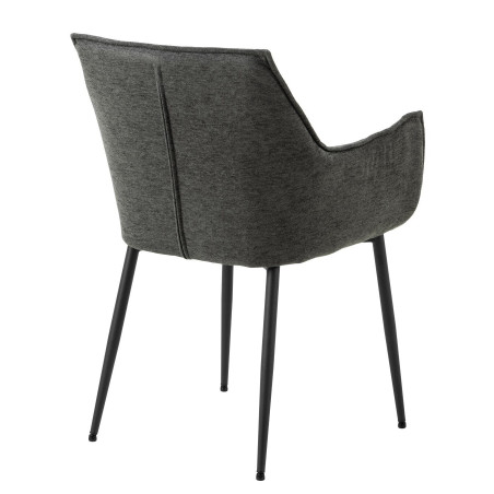 Fotel tapicerowany Bonita szary Actona | Komfortowy design