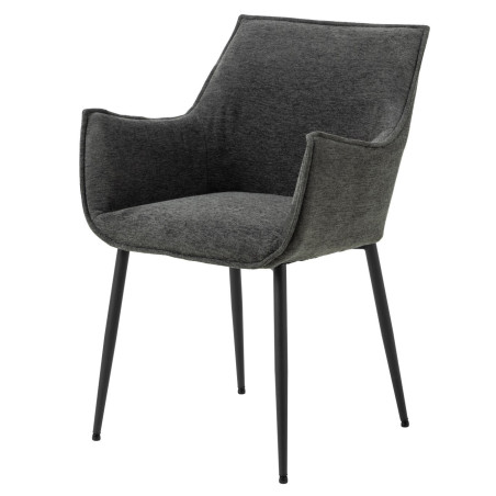 Fotel tapicerowany Bonita szary Actona | Komfortowy design