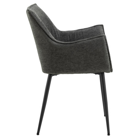 Fotel tapicerowany Bonita szary Actona | Komfortowy design