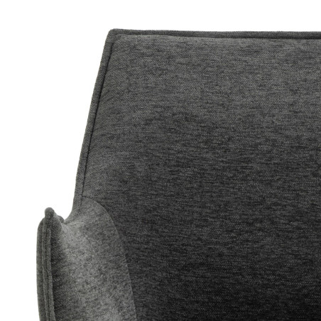 Fotel tapicerowany Bonita szary Actona | Komfortowy design