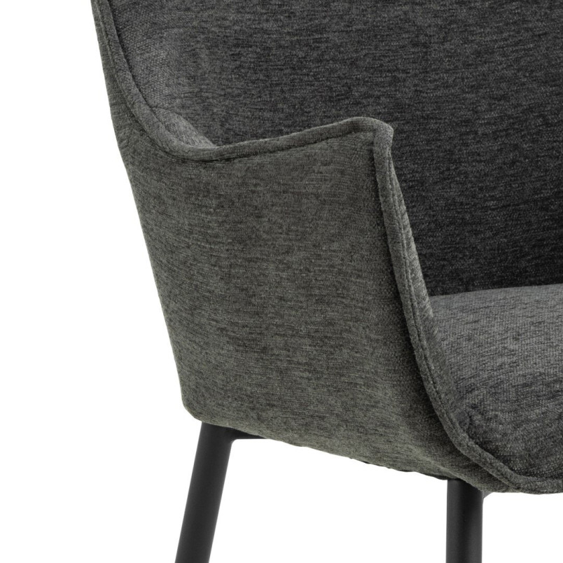 Fotel tapicerowany Bonita szary Actona | Komfortowy design