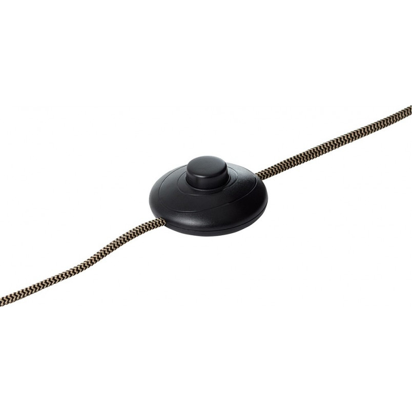Lampa podłogowa industrialna Plow | Czarna stal i drewno | Brilliant