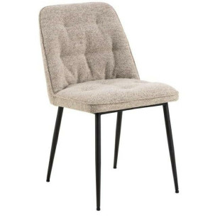 Krzesło pikowane Brooke beżowe Actona - Stylowy design | Sklep z meblami