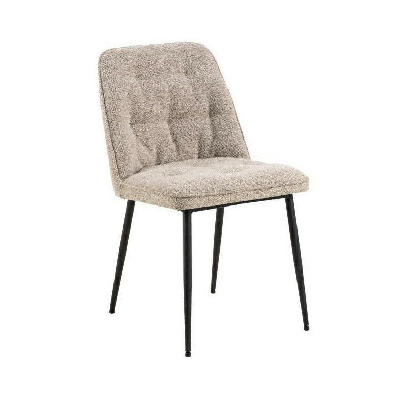 Krzesło pikowane Brooke beżowe Actona - Stylowy design | Sklep z meblami