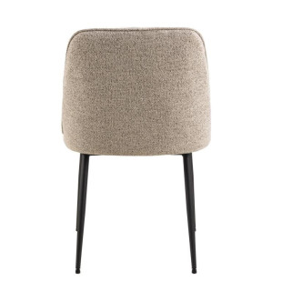 Krzesło pikowane Brooke beżowe Actona - Stylowy design | Sklep z meblami