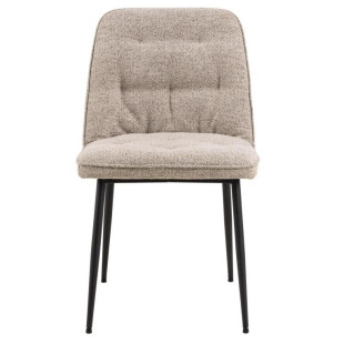 Krzesło pikowane Brooke beżowe Actona - Stylowy design | Sklep z meblami