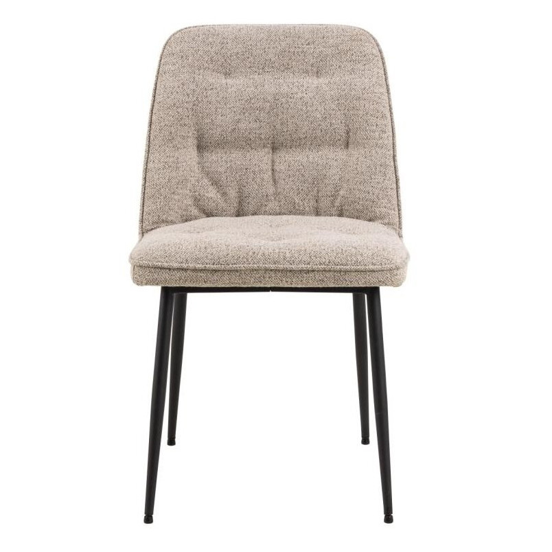 Krzesło pikowane Brooke beżowe Actona - Stylowy design | Sklep z meblami