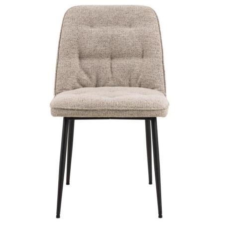 Krzesło pikowane Brooke beżowe Actona - Stylowy design | Sklep z meblami