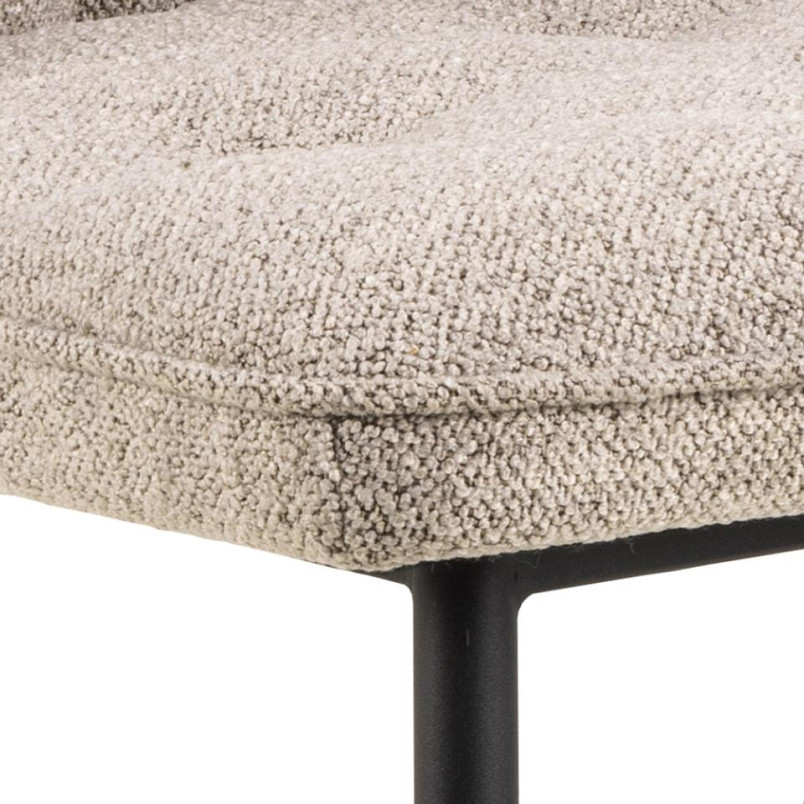 Krzesło pikowane Brooke beżowe Actona - Stylowy design | Sklep z meblami