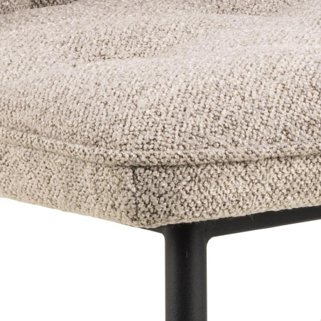Krzesło pikowane Brooke beżowe Actona - Stylowy design | Sklep z meblami