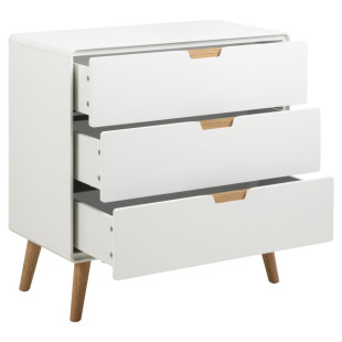 Komoda Actona Lowell | Skandynawska, 3 szuflady, 80x80cm - Kup teraz!