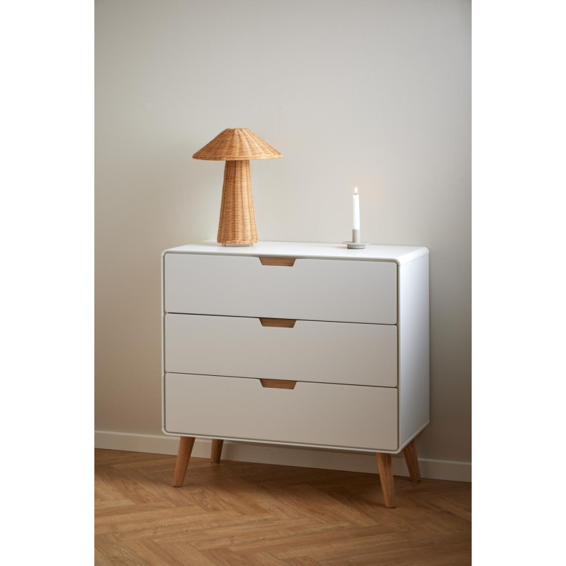 Komoda Actona Lowell | Skandynawska, 3 szuflady, 80x80cm - Kup teraz!