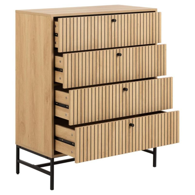 Komoda Albany Actona | 4 szuflady, dąb naturalny - Kup teraz!