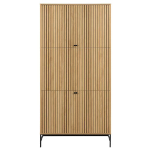 Szafa Albany Actona | Ryflowana, 99cm, Dąb Naturalny - Kup Teraz!