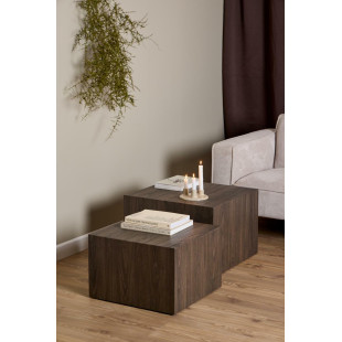 Zestaw stolików kawowych Dice Square Actona | Elegancki design