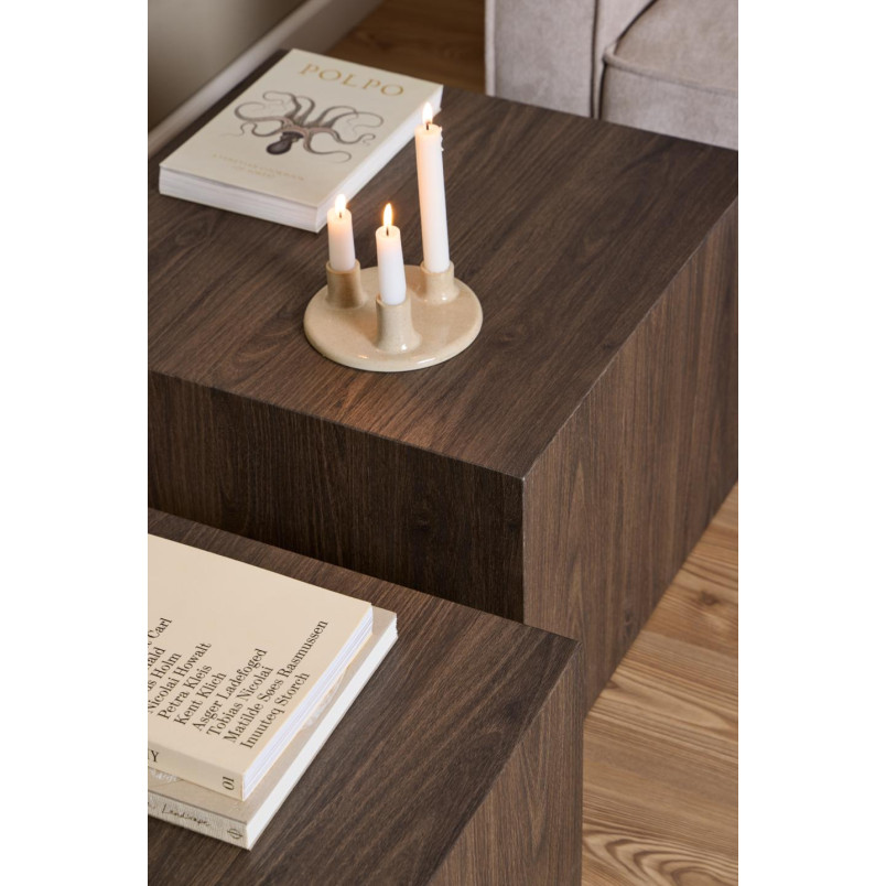 Zestaw stolików kawowych Dice Square Actona | Elegancki design