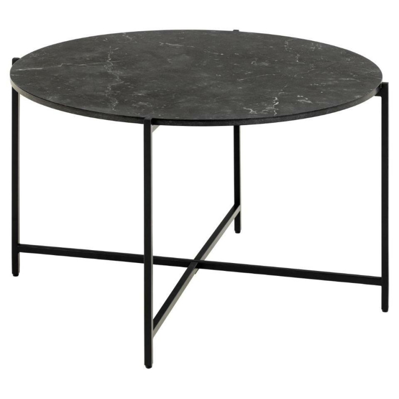 Stolik kawowy Actona Lamoine | Czarny marmur, 70cm | Kup online