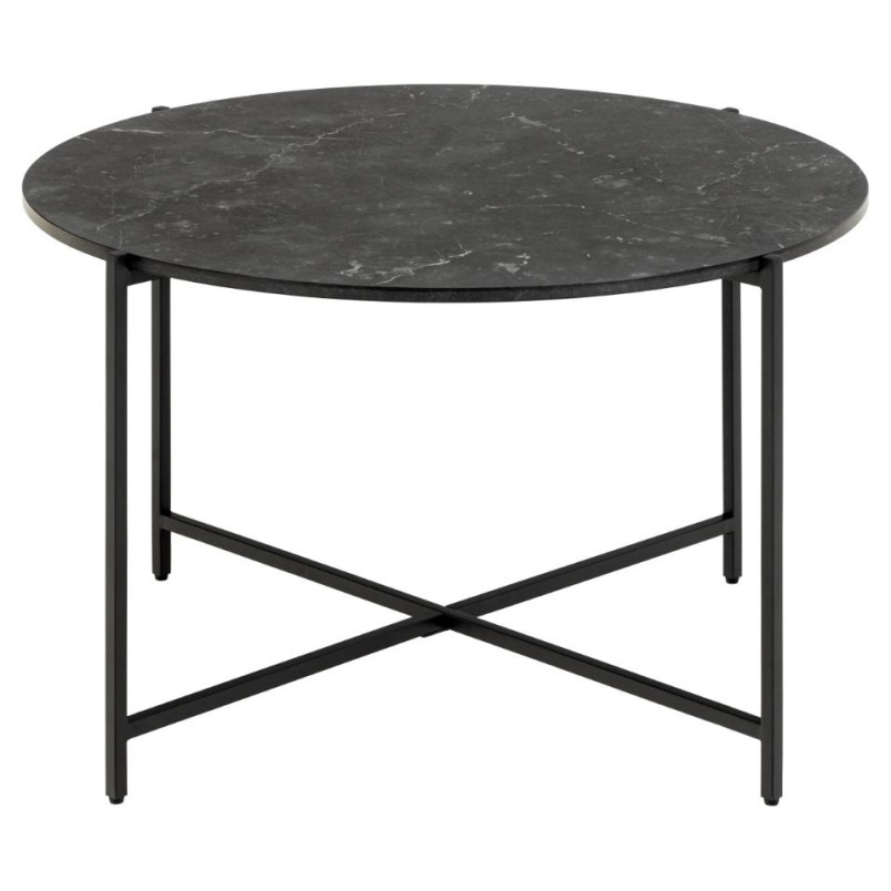 Stolik kawowy Actona Lamoine | Czarny marmur, 70cm | Kup online