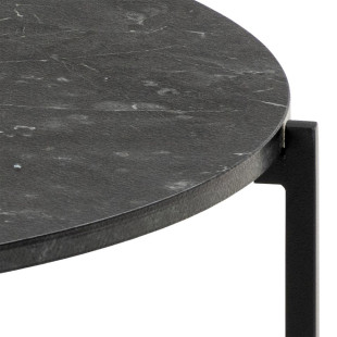 Stolik kawowy Actona Lamoine | Czarny marmur, 70cm | Kup online