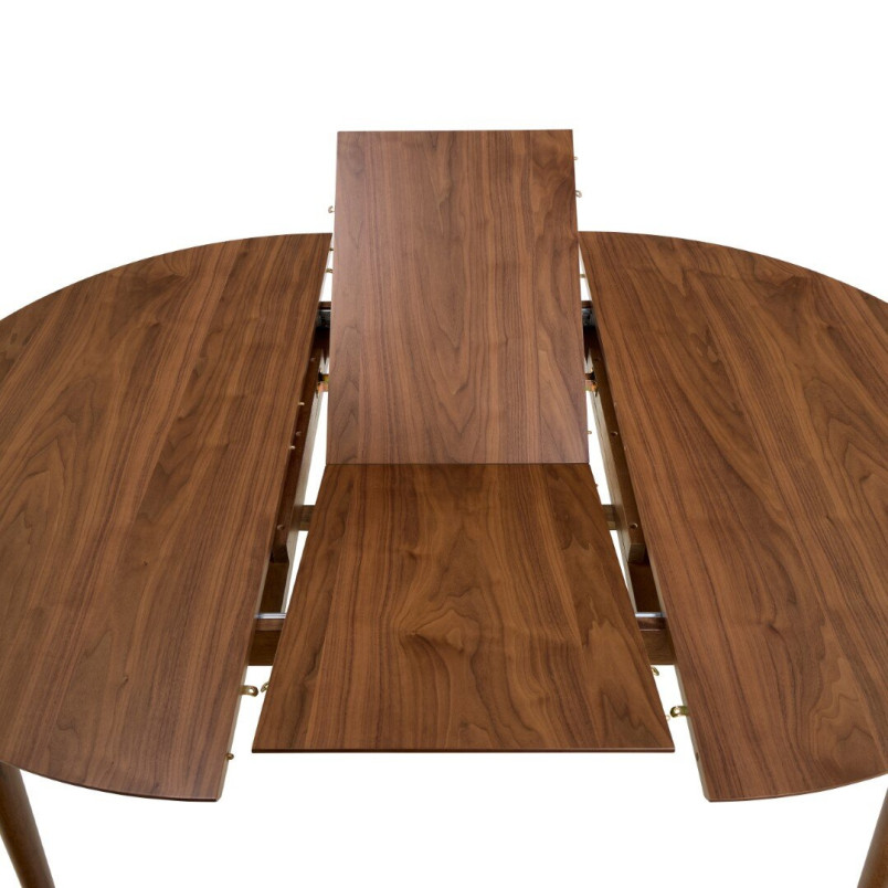 Stół okrągły rozkładany Montreux Actona | 115-154cm | Orzech