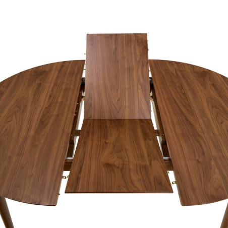 Stół okrągły rozkładany Montreux Actona | 115-154cm | Orzech