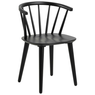 Krzesło drewniane Actona Ida czarne | Elegancki design