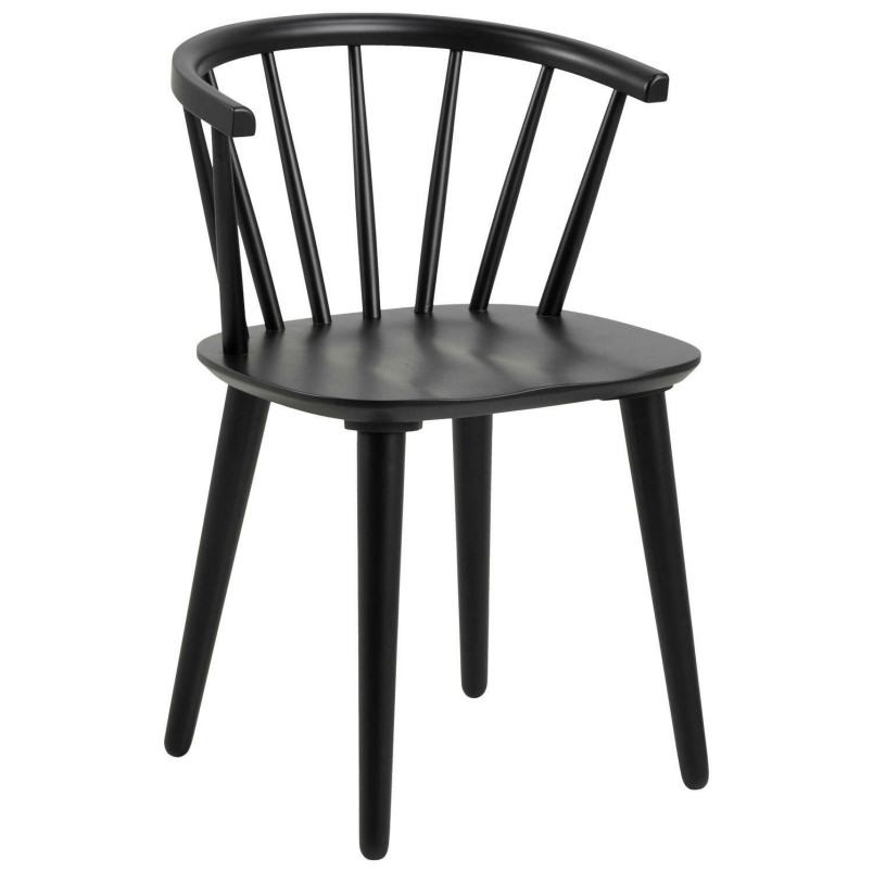 Krzesło drewniane Actona Ida czarne | Elegancki design