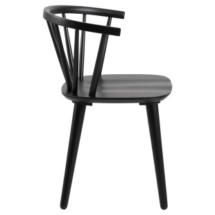 Krzesło drewniane Actona Ida czarne | Elegancki design