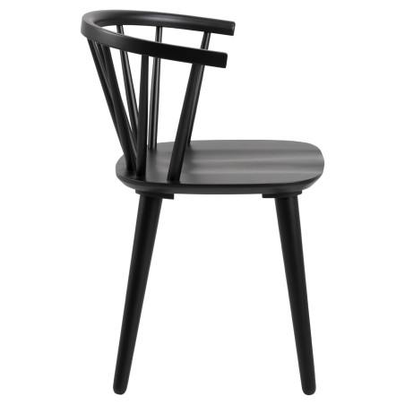 Krzesło drewniane Actona Ida czarne | Elegancki design