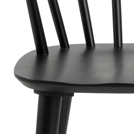 Krzesło drewniane Actona Ida czarne | Elegancki design
