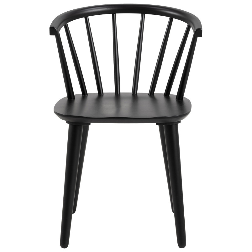Krzesło drewniane Actona Ida czarne | Elegancki design