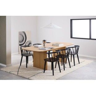 Krzesło drewniane Actona Ida czarne | Elegancki design