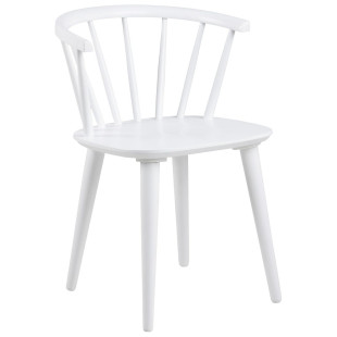 Krzesło drewniane "Patyczak" Ida białe Actona - Stylowy design