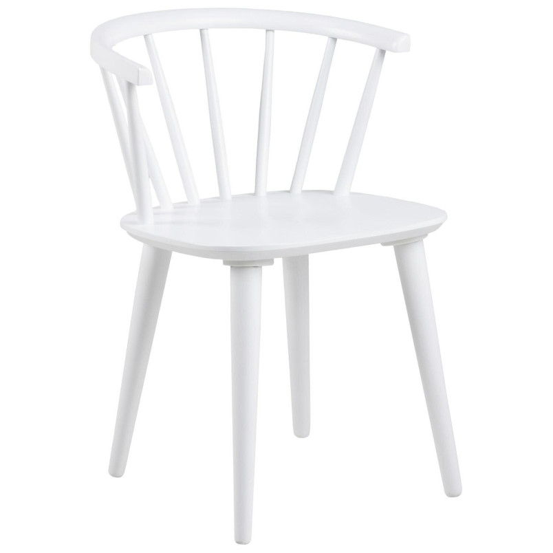 Krzesło drewniane "Patyczak" Ida białe Actona - Stylowy design